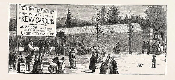 The Earlier Opening Of Kew Gardens - Scene On Easter Monday Outside Cumberland Gate