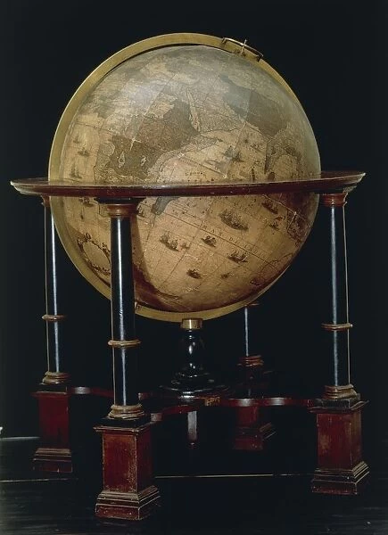 Earth globe by Joan Blaeu, 1635