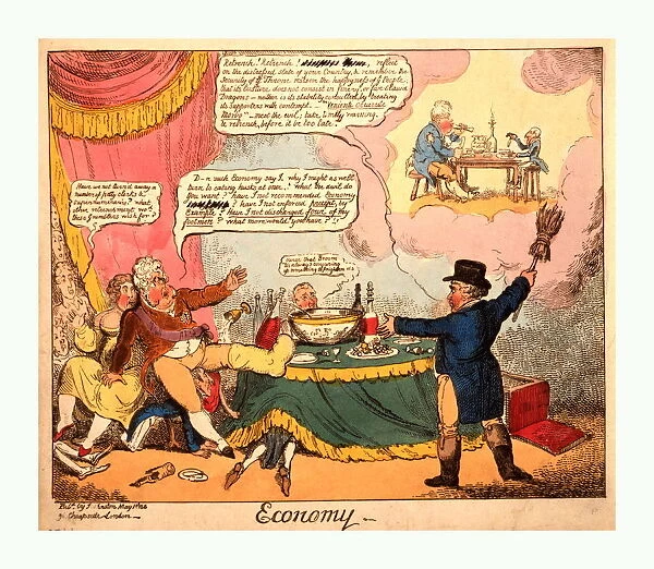 Economy, Cruikshank, George, 1792-1878, Artist