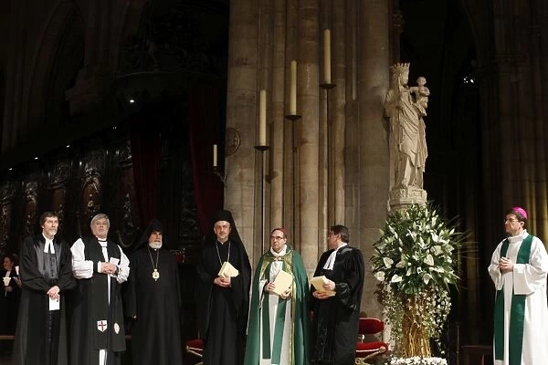 Ecumenical celebration in Notre-Dame of Paris cathedral