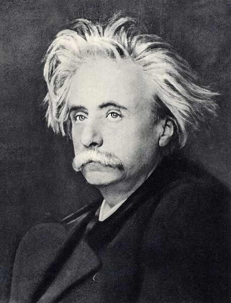 Edvard (Hagerup) Grieg (1843-1907) Norwegian composer. After a photograph