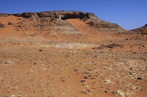 Egypt, Western desert or Libyan Desert, Gilf Kebir, prehistoric shelters