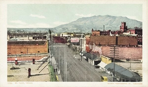 El Paso, Texas Postcard. ca. 1888-1905, El Paso, Texas Postcard