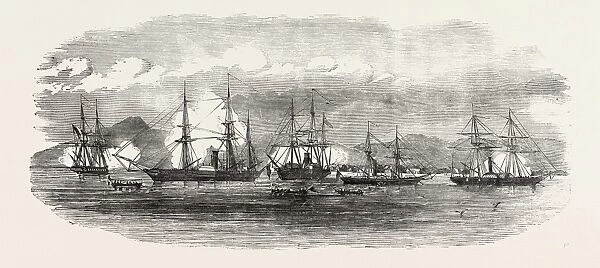 English And French Steamers In The Harbour Of Gonaive