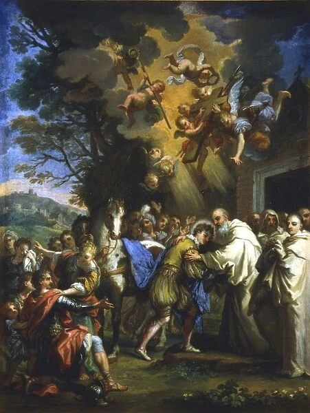 Entry of St Bernard in the city of Dijon. Guiseppe Passeri (1610-1679) Italian artist