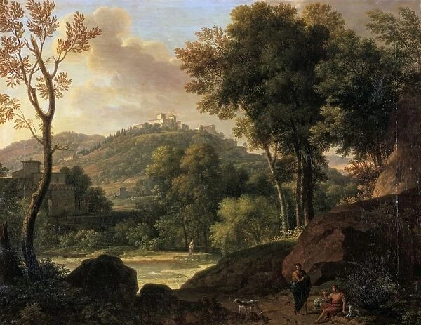 Environs of Florence, painting by Francois Xavier, Baron Fabre (1766-1837), French artist
