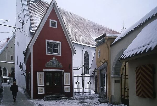 Estonia, Tallinn, old town, Vanalinn, Sajakang Street, Vene tanav