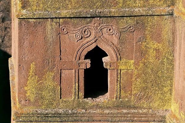 Ethiopia, Lalibela, church of St George, Detail