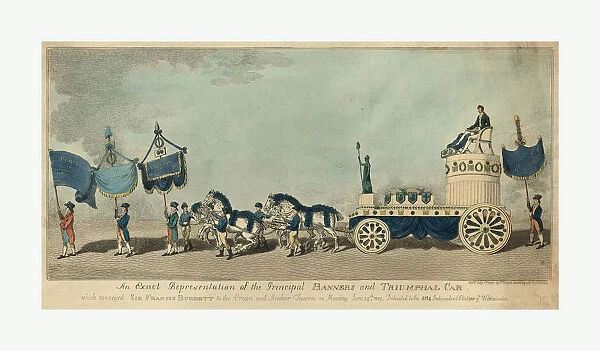 An Exact Representation Of The Principal Banners And Triumphal Car