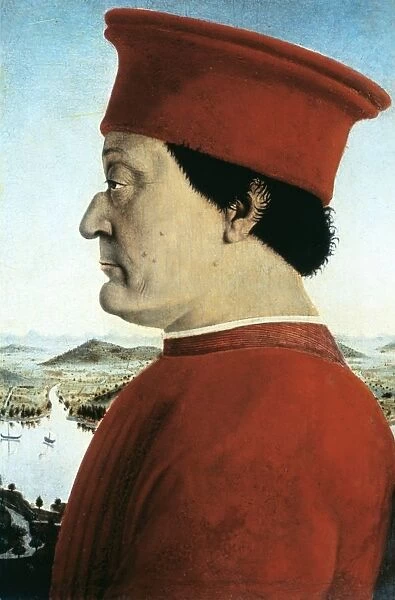 Federico da Montefeltro (1422-1482) Duke of Urbino from 1444. 1474: Piero Della Francesca