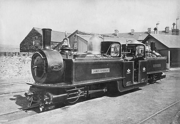 Ffestiniog Railway steam Locomotive No 8 James Spooner, 1872. This 0-4-4-0