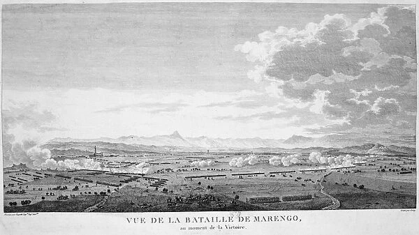 Field of the Battle of Marengo, 14 June 1800 at the moment of victory. French forces