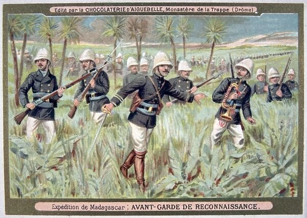 First Franco-Hova War 1883-1886: French avant-guarde making a reconnaissance. War