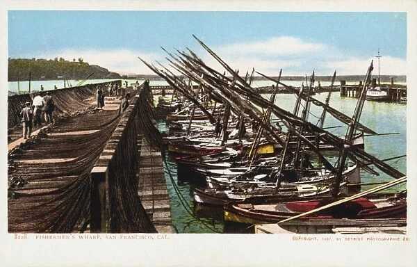 Fishermens Wharf, San Francisco, Cal. Postcard. 1904, Fishermens Wharf, San Francisco, Cal. Postcard