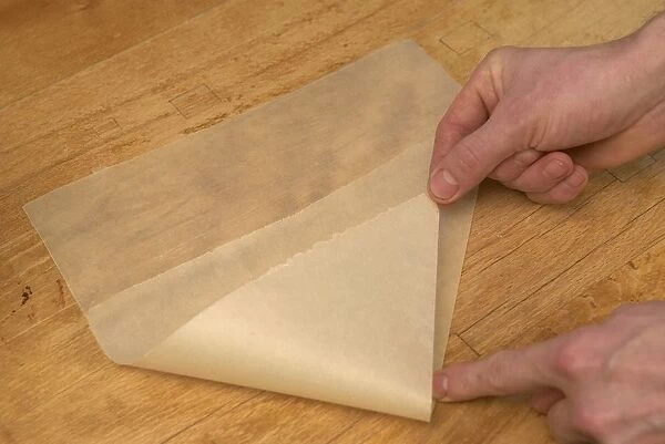 Folding greaseproof paper