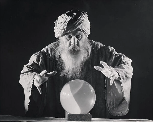 Fortuneteller and his crystal ball