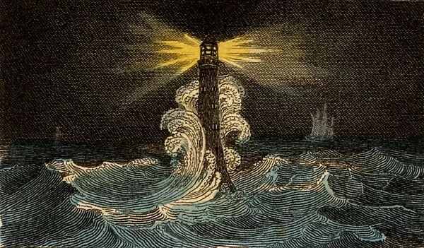 The fourth Eddystone lighthouse built on the Stone 13 miles South-east of Polperro
