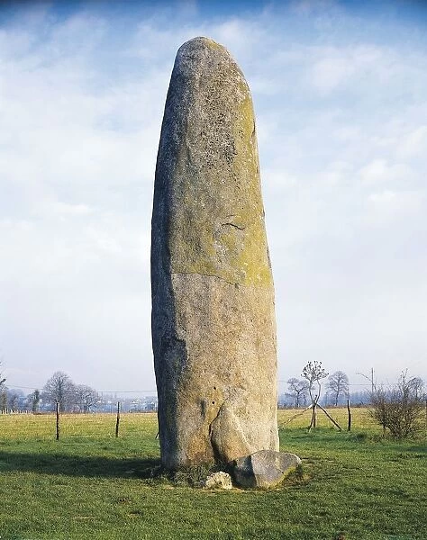 France, Brittany, Dol-de-Bretagne Department, Champ Dolent megalith