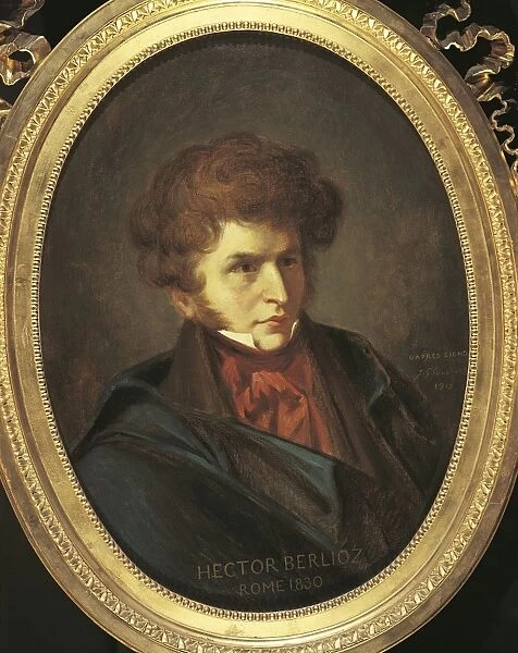 France, La-Cote-Saint-Andre, Portrait of Hector Berlioz