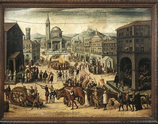 France, Lyon, Entrance of Protestants into Lyon in 1562