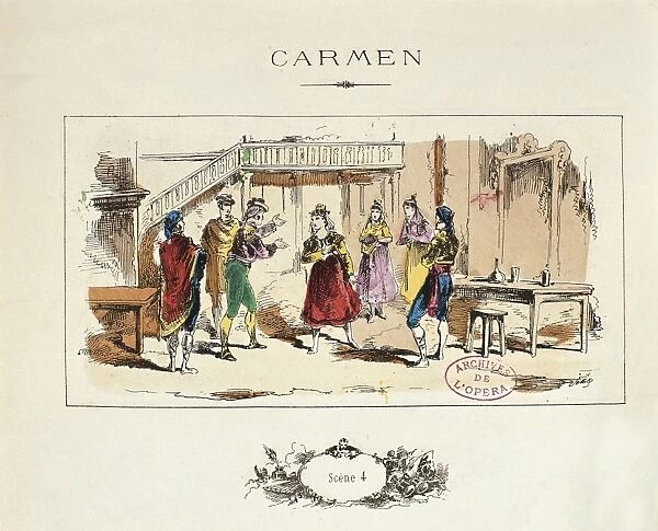 France, Paris, Carmen by Georges Bizet, scene 4 from Rose Album