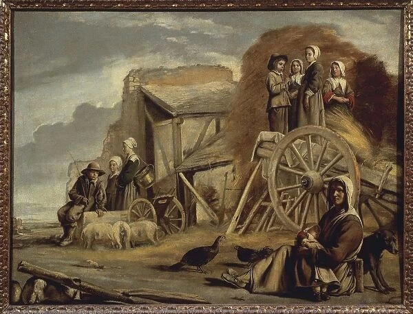 France, Paris, Cart or Return from Haymaking