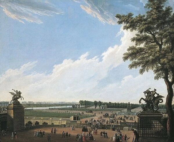 France, Paris, Champs-elysees by unknown artist, 1780