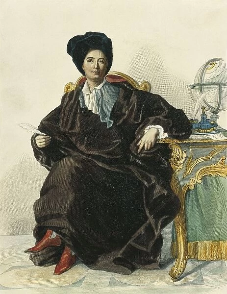 France, Paris, portrait of French scientist and author, Bernard Le Bovier de Fontenelle