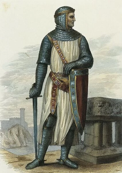 France, Paris, Portrait of Rollo (circa 860-932), Duke and Prince of Normandy who besieged Paris in 892