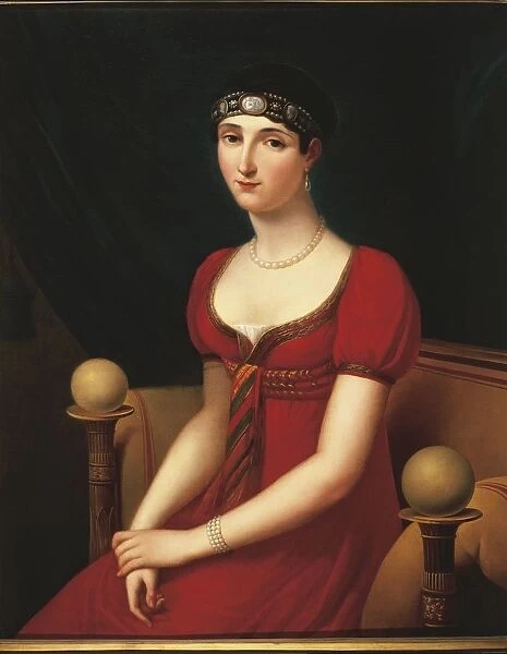 France, Portrait of Pauline Borghese Bonaparte, younger sister of Napoleon I of France, 1808
