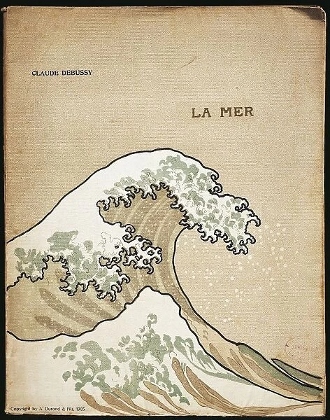 France, Saint-Germain-en-Laye, Cover of first edition of Claude-Achille Debussys La Mer
