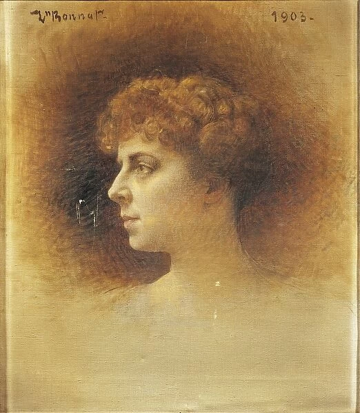 France, Saint-Germain-en-Laye, Portrait of Emma Bardac, second wife of Claude Achille Debussy