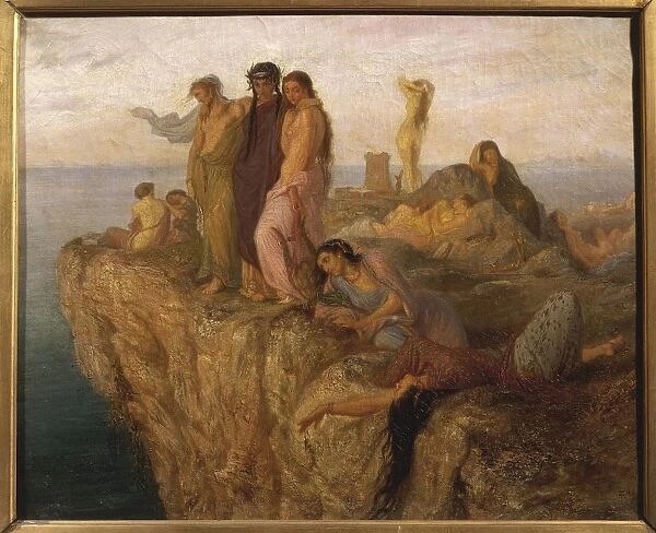 France, Vienne, painting of Female Companions of Sappho