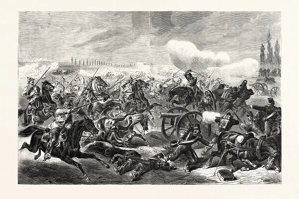 Franco-Prussian War: a French Battery Taken by the 7th Regiment of Prussian Mounted
