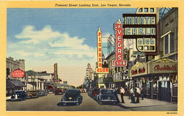 Fremont Street Looking East, Las Vegas, Nevada