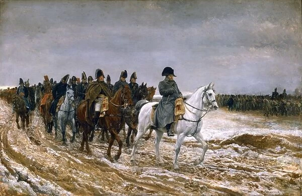 The French Campaign of 1814 Napoleon and his army. (1864). Jean Louis Meissonier