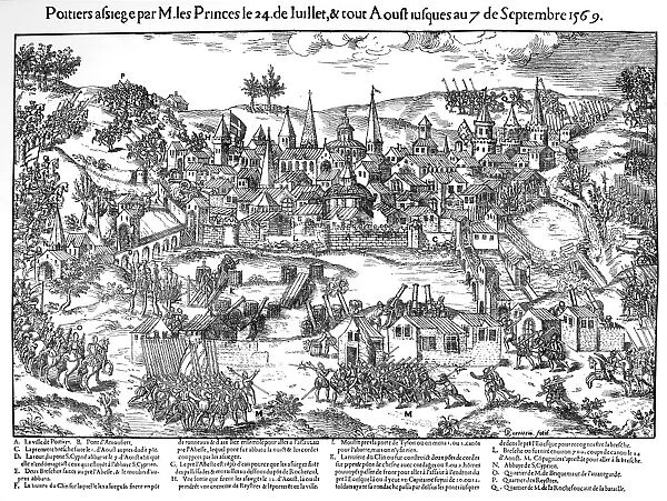 French Religious Wars 1562-1598. Siege of Poitiers 24 July-7 September 1569. Huguenots