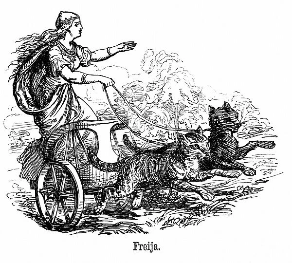 Freya or Frigg goddess of love in Scandinavian mythology