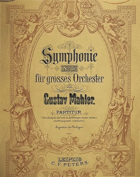 Frontispiece of Gustav Mahlers Symphony No. 5 for a large orchestra