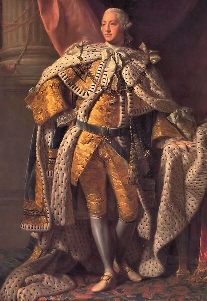 George III ((1738-1820) King of Great Britain from 1760. Portrait of 1767 from the