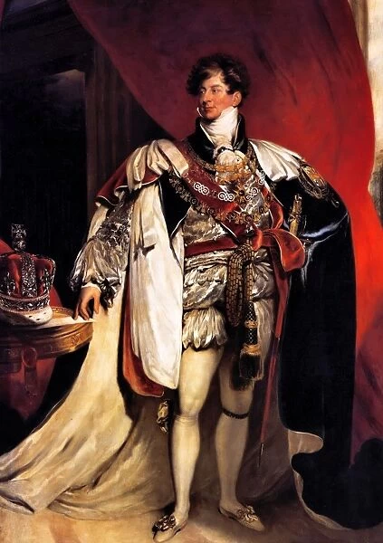 George IV 1762 - 1830, King of Great Britain 1820 - 1830. Portrait as prince Regent