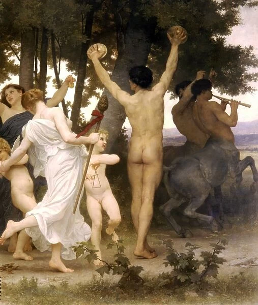Girl Defending Herself Against Love by William Adolphe Bouguereau