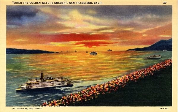 When the Golden Gate is Golden San Francisco, California