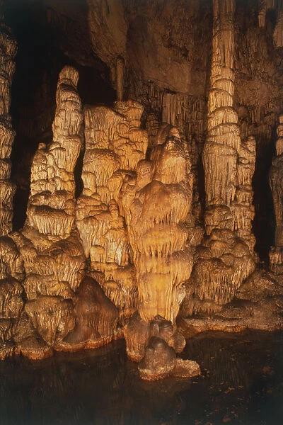Greece, Crete, Lasithi, Diktian Cave, stalagmites
