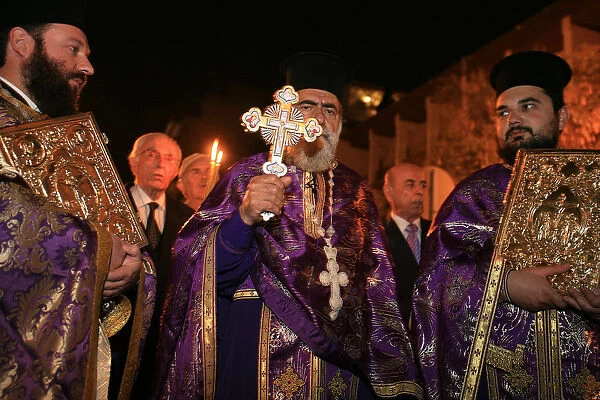 Greek orthodox procession on Good friday
