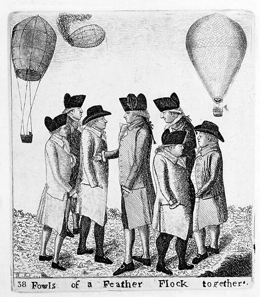 A Group of Aeronauts. Vincenzo Lunardi (1759-1806)