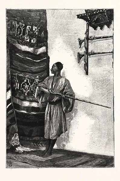 The Guard of the Harem, Engraving 1876