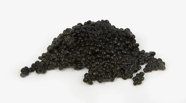 Heap of black caviar