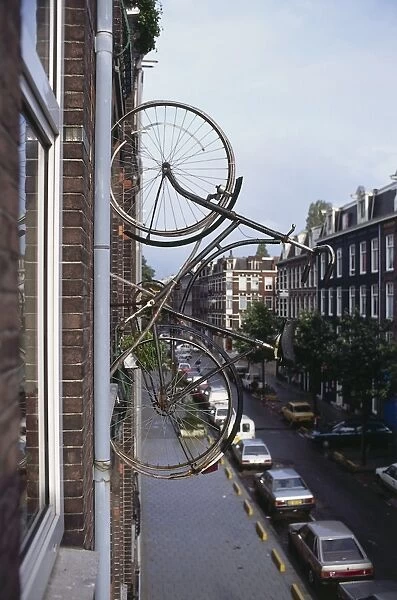 Holland, Southern Amsterdam, the Van Ostade Bicycle Hotel