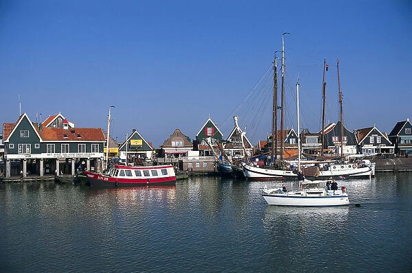 Holland, Volendams Marina, yachts and pleasure boats